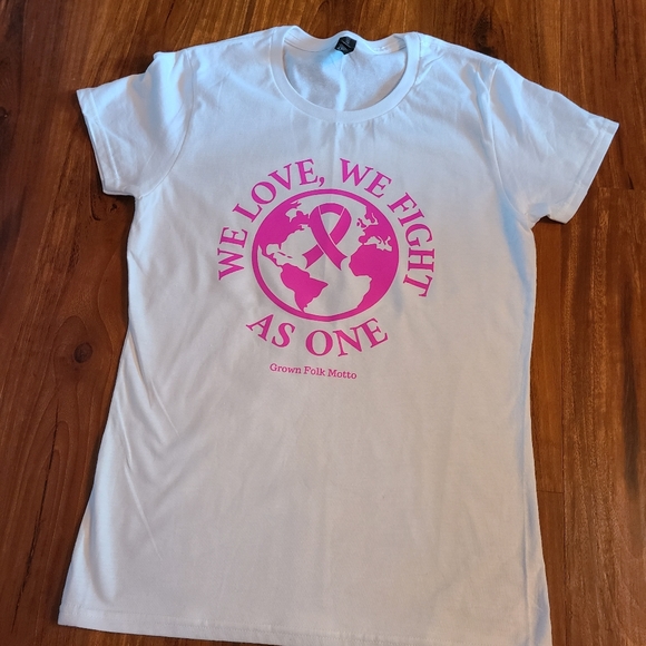 Grown Folk Motto Tops - Breast Cancer Awareness T-shirt